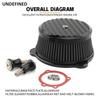 For Harley Sportster XHL XL 883 1200 Iron Nightster Seventy two Forty eight XR 1200 1991-2023 Air Filter Intake Cleaner Black