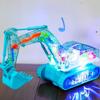 Electric Construction Vehicle Model With Transparent Gears For Boys Playroom Decor