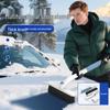 Telescopic Multifunctional Aluminum Snow Shovel with Ice Scraper for Cars