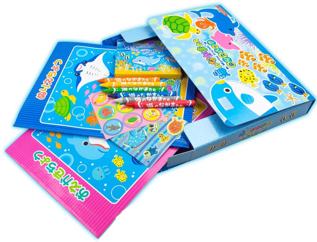 The Access Coloring Ocean Coloring Sea Aquarium Toy Book, Pattern, Bag, Friends,