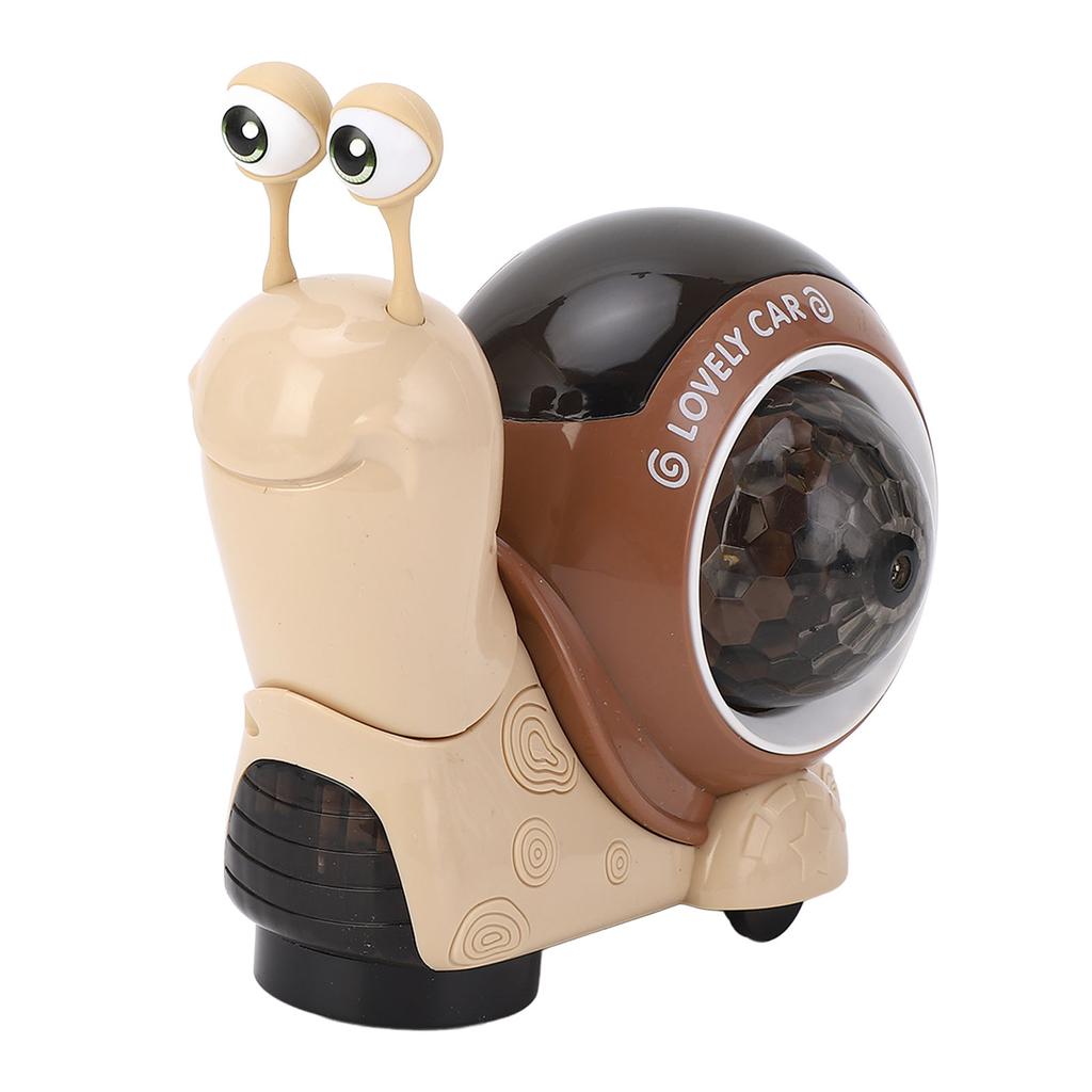 Electric Snail Toy Snail Baby Toy Interactive Crawling Toy with Music and Dazzling Lights for Childr