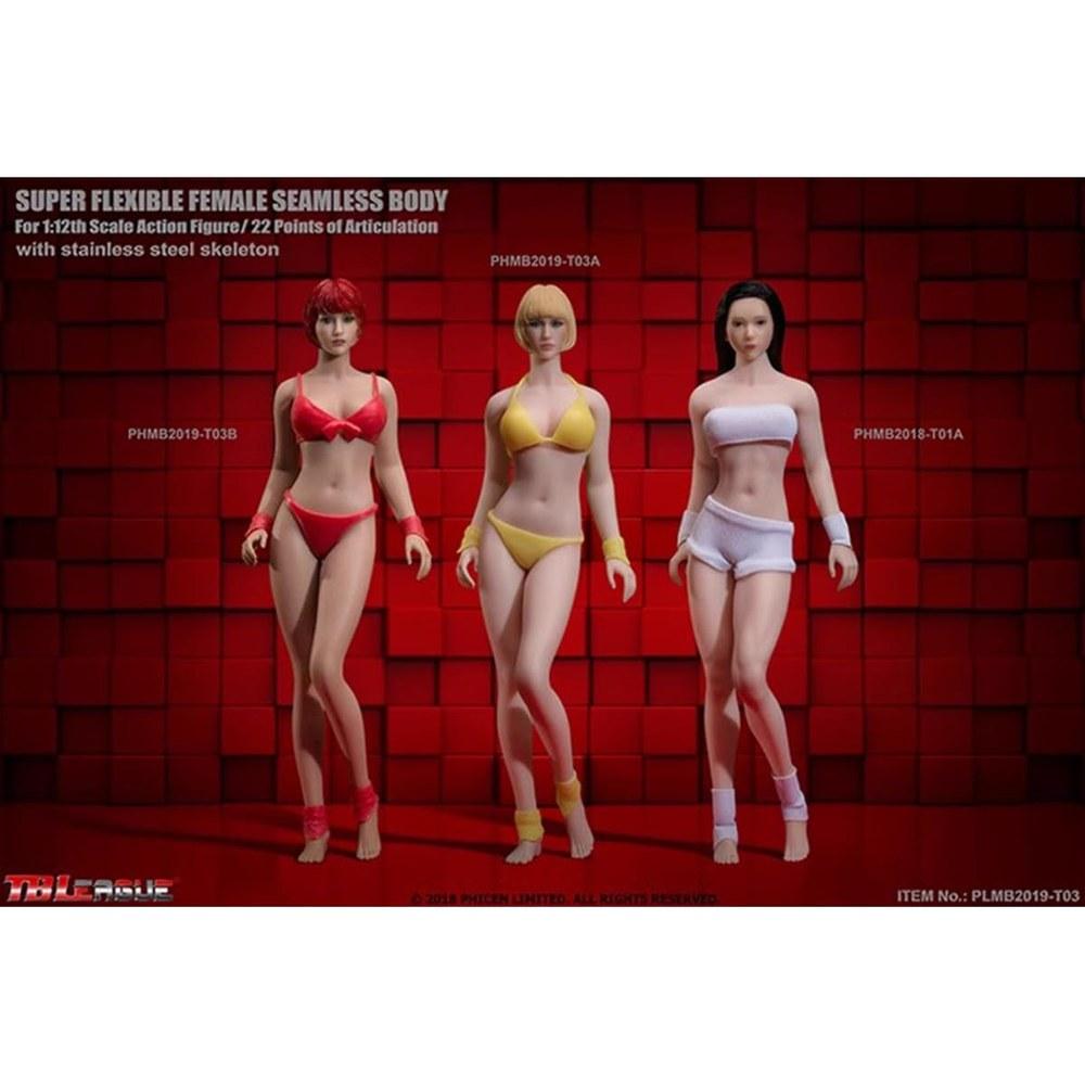 HiPlay TBLeague 1/12 Seamless Female Action Figure Body T01A Fair Skin Highly Articulated Asian Body