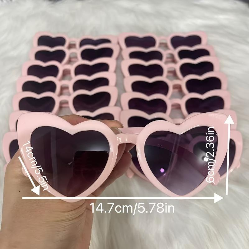 15pcs Heart Shaped Glasses Perfect for Bachelorette Parties Weddings Birthdays And More Ideal Gift for Couples And Friends