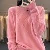 Women's Sweater Autumn Solid Color Round Neck Sweater Women's Pullover Top Knitted Sweater