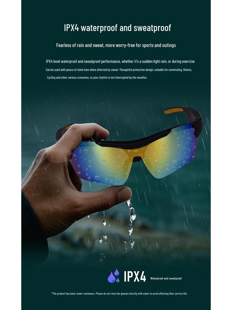 AI-Enhanced Windproof Sports Glasses: Trendy Cycling and Ski Goggles with Superior Sound Quality