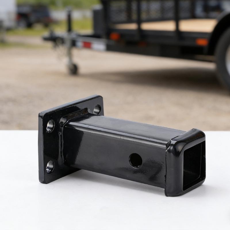Strong Carbon Steel Trailer Coupler Adapter Socket Trailer Link Adjustment Sleeve for Various Vehicle Type Easy Assembly