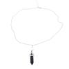 2PCS Natural Stone Hexagonal Column Crystal Pendant for Sun and Moon Charm Best Friends Jewelry Bullet Stone Women BFF G
