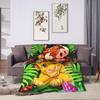 Warm BlanketGirls Boys Decorative Simba Lion King Throw Blanket  Flannel Bedspread Chair Sofa Bed Street Trend Sofa Bed Cover