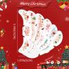 Cute Christmas Snowman Face Stickers Corner Of Eyes Temporary Body Art Tattoos Self Adhesive Sweet Colorful Party Accessories