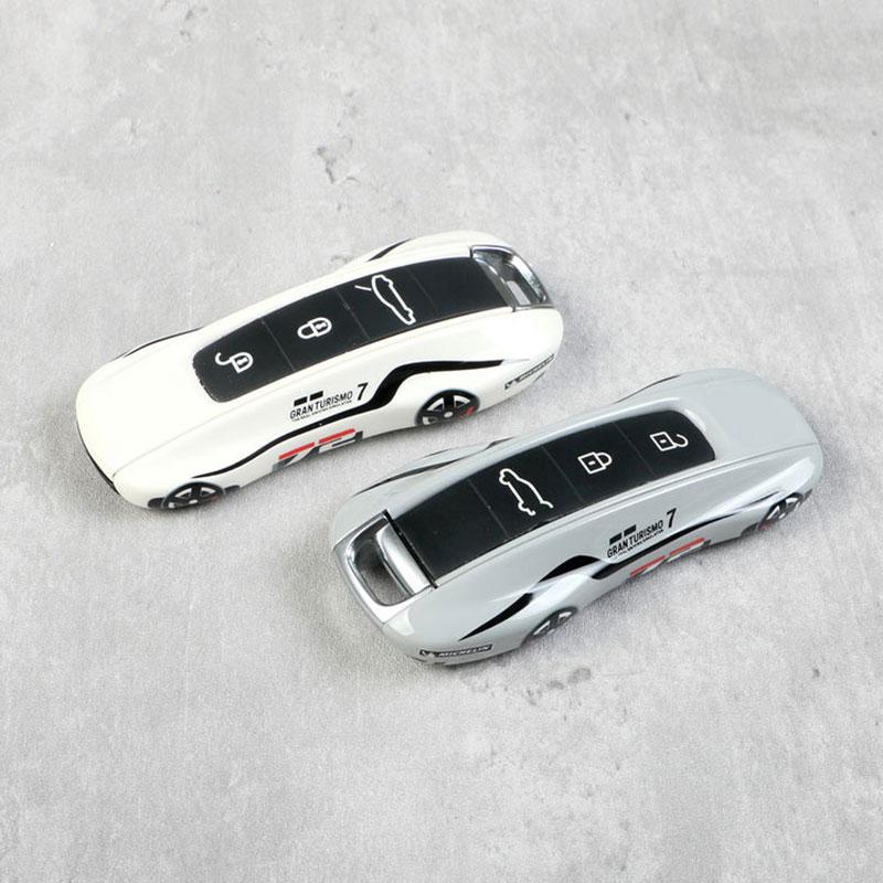 Car Remote Key Cover Racing Style For Porsche Cayenne Panamera Cayman Macan Boxster 971 9Ya 718 911 Racing Keyless Hard Case
