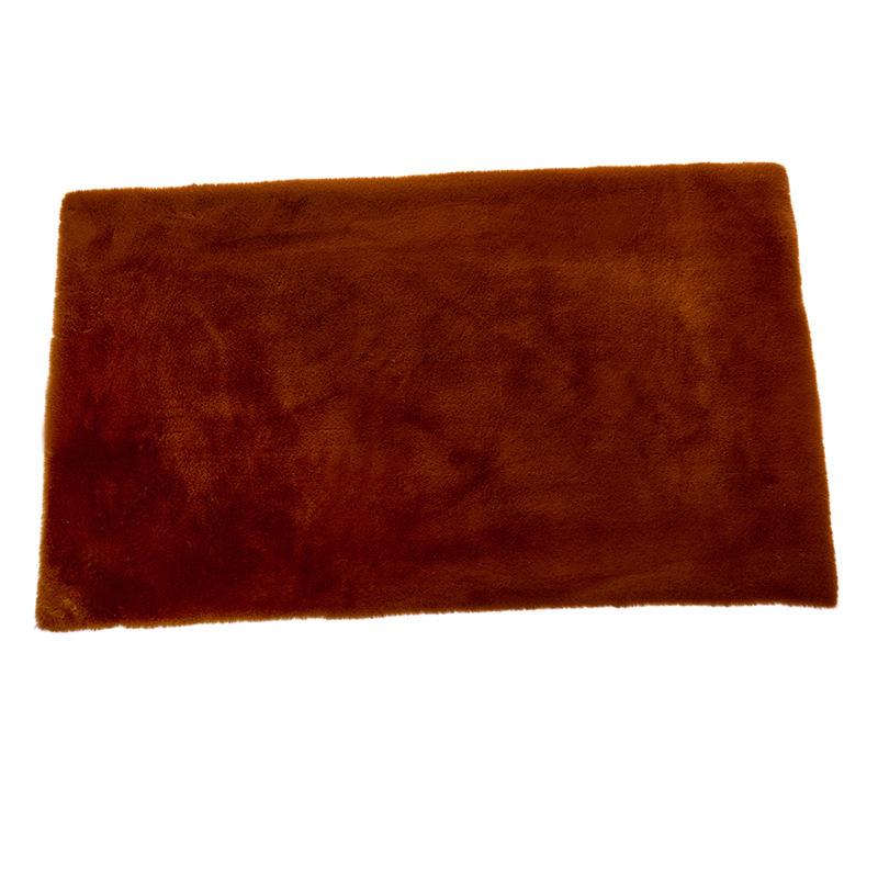 Thick Faux Rabbit Fur Non-Slip Floor Mat for Living Room, Bedroom, and Bedside