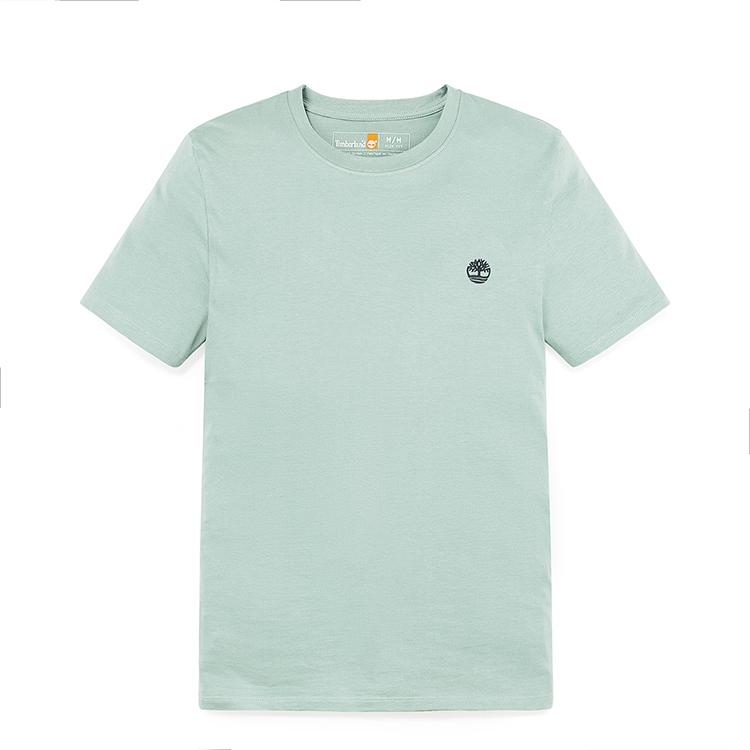 

Timberland Short Sleeve Casual Breathable Slim Fit Round Neck T-Shirt Men Tops Embossed-Green A2EKJENE XL