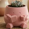 3D Printed Plant Pot Stylish Design Desktop Decoration Novelty Flowerpot  Office