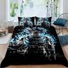 Cartoon/Anime Son Goku Dragon Ball Themed Printed Bedding Set: This Soft and Comfortable Set Includes a Duvet Cover and Pillowca