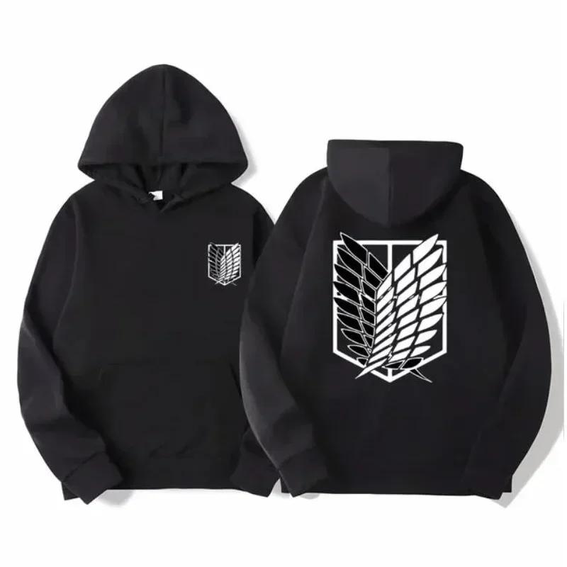 Men Women Streetwear Pullover Harajuku Shingeki No Kyojin Hoodies Sweatshirt Clothes Attack on Titan Men's Hoodie Anime Hoodies