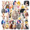 35-70pcs Easter Decorations Stickers Color Eggs Rabbit Graffiti Sticker Pack Gift Diy Skateboard Phone Laptop Diary Book