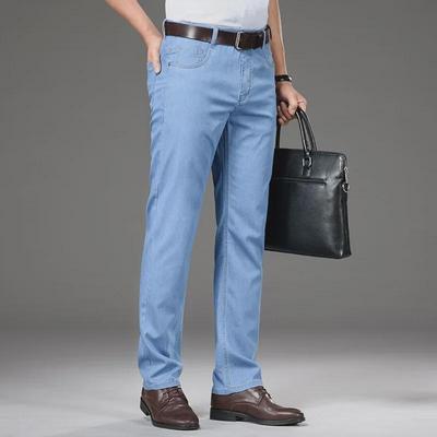 Tencel Stretch Herren Loose Fit Jeans - Lässige Herbsthose