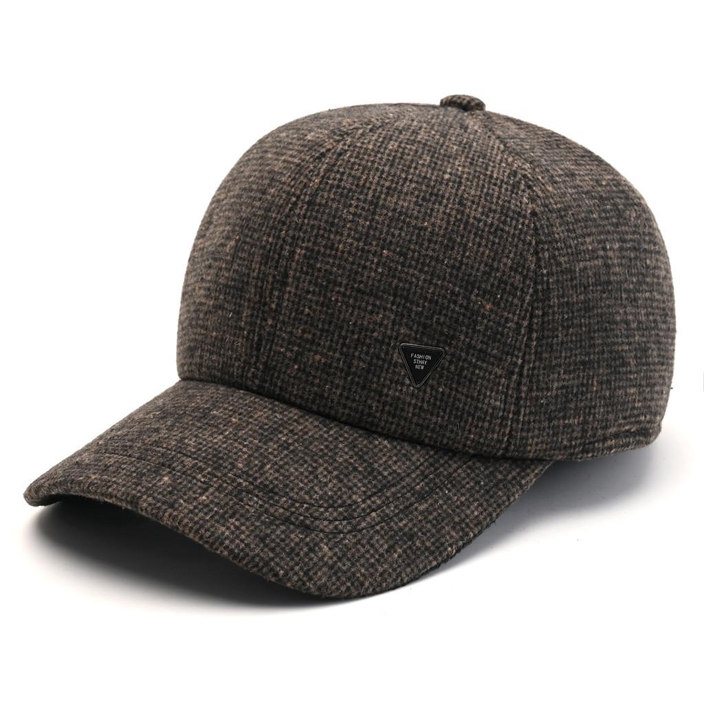 Winter Mens Baseball Cap With Fleece Lining For Warmth And Windproof Comfort