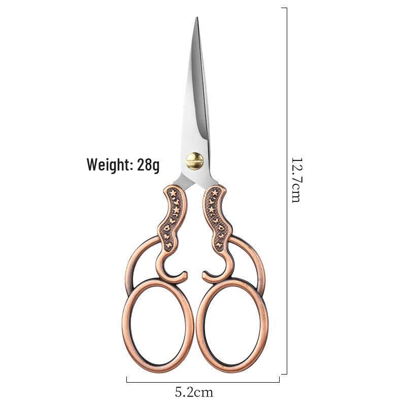 Vintage Small Scissors for Home, Student Art, Embroidery, Yarn, Office, Paper Cutting, and Tea Bag Trimming