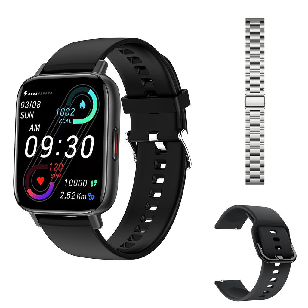 1.69 Inch Blue Tooth Call Smart Watch Blood Pressure Oxygen Monitor Diy Dials Heartrate Tracker Smartwatch Women Men Pk P8