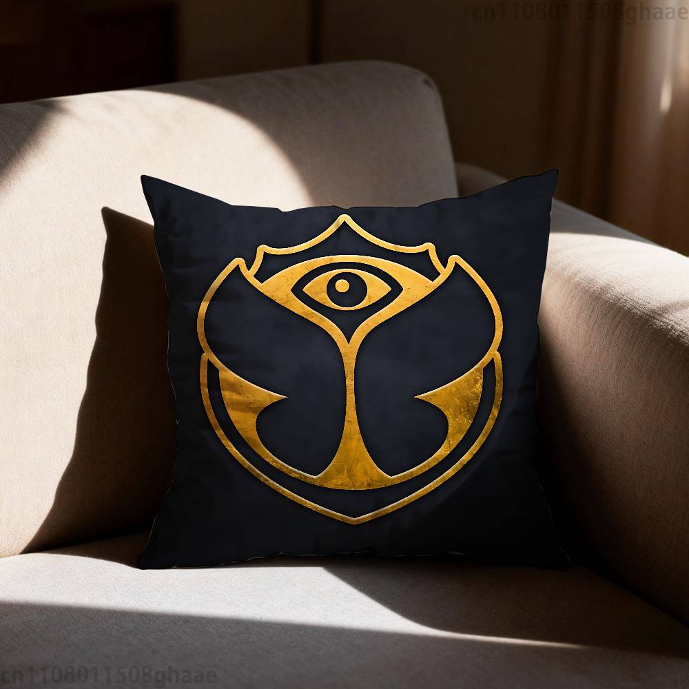 Tomorrowland Pillow Case Antidustmite Pillowcase Invisible zipper silky short plush Sofa cushion cover