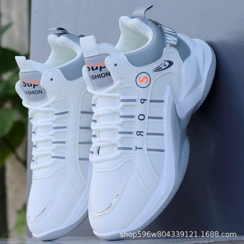 Pánské vysoké boty na podzim a zimu 2025 prodyšné síťované sportovní ležérní boty všestranné tenisky pro tátu trendy pánské boty