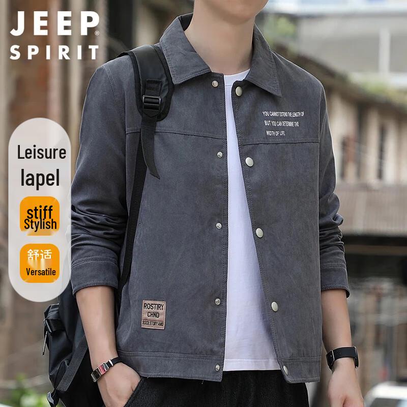 JEEP SPIRIT Men's Autumn/Winter Lapel Jacket