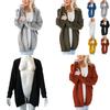 Elegant Women Cardigan Sleeve With Loose Long Fashionable Casual Knitted Sweater