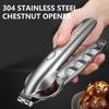 Multifunctional Nut Sheller Professional Stainless Chestnut Sheller Opener with Protective Finger Cover