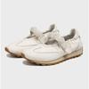 Platform Leather Ballet Children's New Pearl Word with Velcro Casual Mary Jane White Shoes