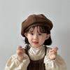 Soft Octagonal Cap Warm Artist Painter Cap Cute Pumpkin Hat  Toddler
