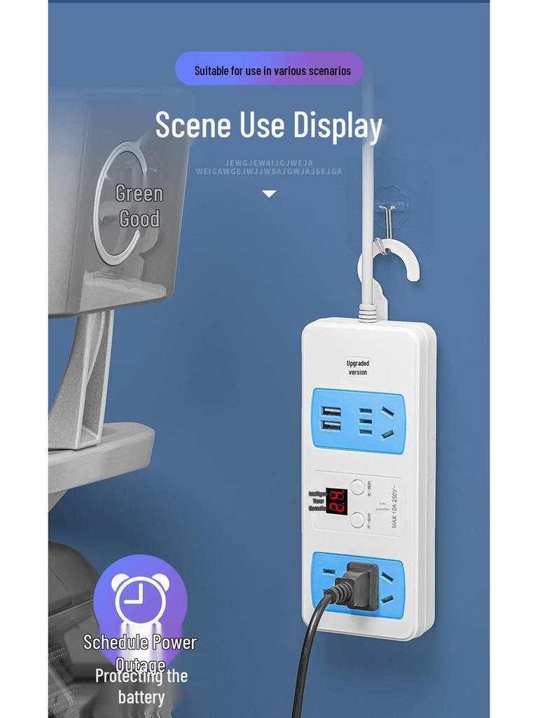 Electric Vehicle Timer Socket: 1-24 Hour Power Control & Overcharge Protection
