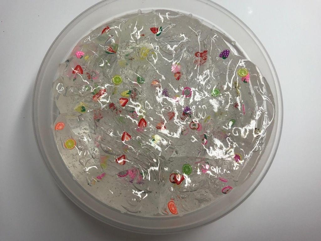 Ikke-giftig superklar krystallfruktslim for barn Jelly Slime Mud 60 ml
