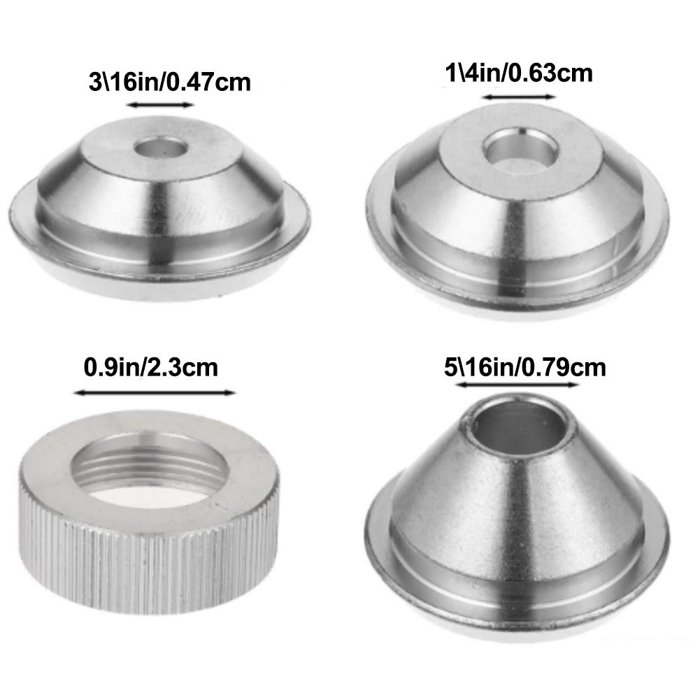 5 PCS Texture Sprayer Orifice Tip Set Wall Texturing Drywall Wall Painting Sprayer Tips Stainless Steel Tool Parts