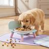 Gamelle Antidérapante pour Chien sur Pied Surélevée pour Animaux de Compagnie Gamelle Chat Cœur Utilisation Intérieure