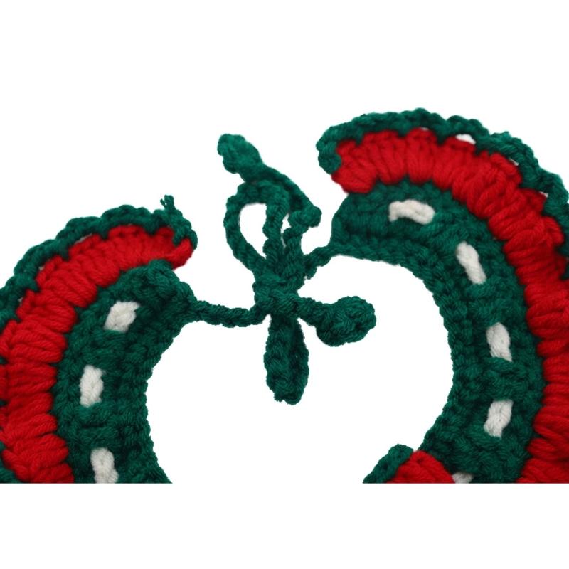 Warm Christmas Pet Scarf For Dogs And Cats Comfortable Warm Winter Neck Wrap With Holiday Design Reversible Pet Scarf