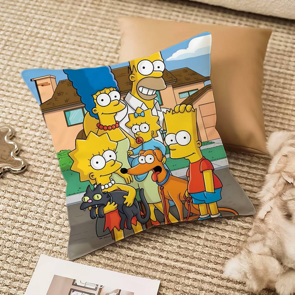 Simpsons La Peliculalos Pillow Case Anti-Dustmite Invisible Zipper Sofa Bed