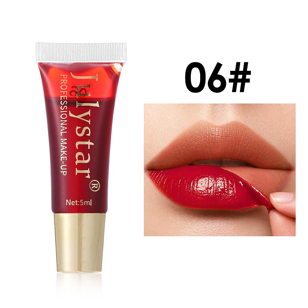 Peel Off Lip Stain Squeeze Tube, Long Lasting Waterproof Matte Lip Tint, Tear Off Liquid Lipstick, Non-Fading Smudge-Proof Lip Stain