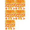 250 sztuk Halloween Żywica Cukierkowa Kukurydza Sztuczna 3D Koralik Cukierkowej Kukurydzy Jesienne Sztuczne Fałszywe Kukurydze Ozdoby do Scrapbookingu