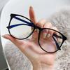 Fashion Anti-Blue Light Glasses For Men Women Vintage Retro Finished Myopia Glasses Unisex Clear Lens Near Sight Eyeglasses