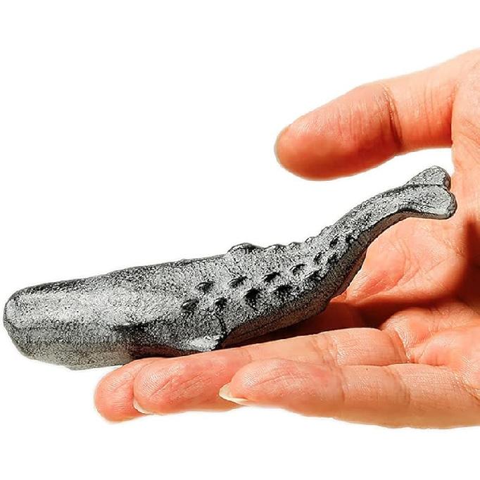 canjoyn Cast Iron Paperweight Garden Home Office Desk Decor Collection Animal Figurine (Fish)