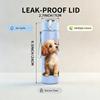 1PZ Adorabile Cucciolo di Cane 750ml Colore Plastica Borraccia Sportiva Anti-perdita Tappo a Flip con Cannuccia Adatta per Sport Ufficio Uso Domestico