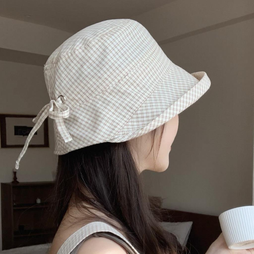 Zhao Lusi's Same Style Fisherman Hat, New Summer Model, Foldable Hat, Outdoor Sun Protection, Large Brim, Makes the Face Look Smaller, Sunshade Hat