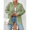 Camicie da Donna in Garza di Cotone Mussola Top Casual con Collo a Revers Manica Lunga Bluse Eleganti da Ufficio per Donne Blusas