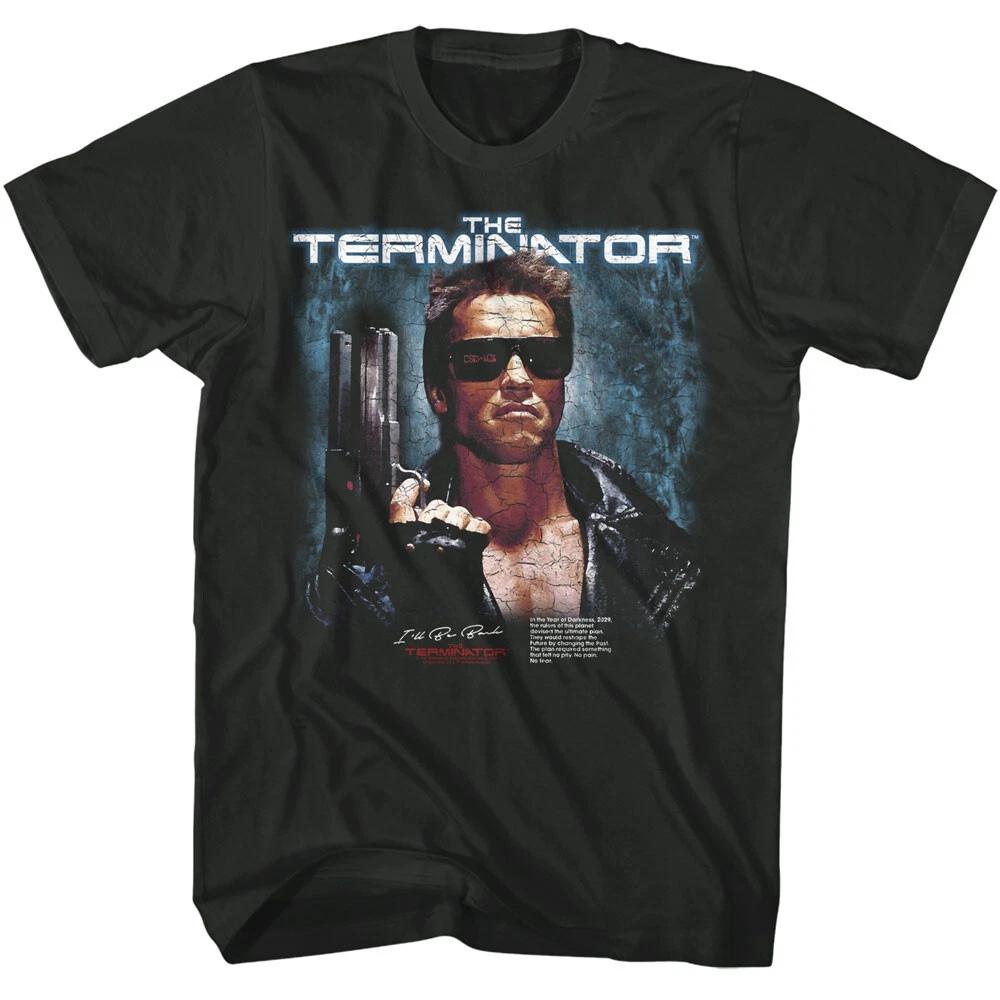 The Terminator 45 Longslide Arnold Schwarzenegger I ll Be Back Men s T Shirt L