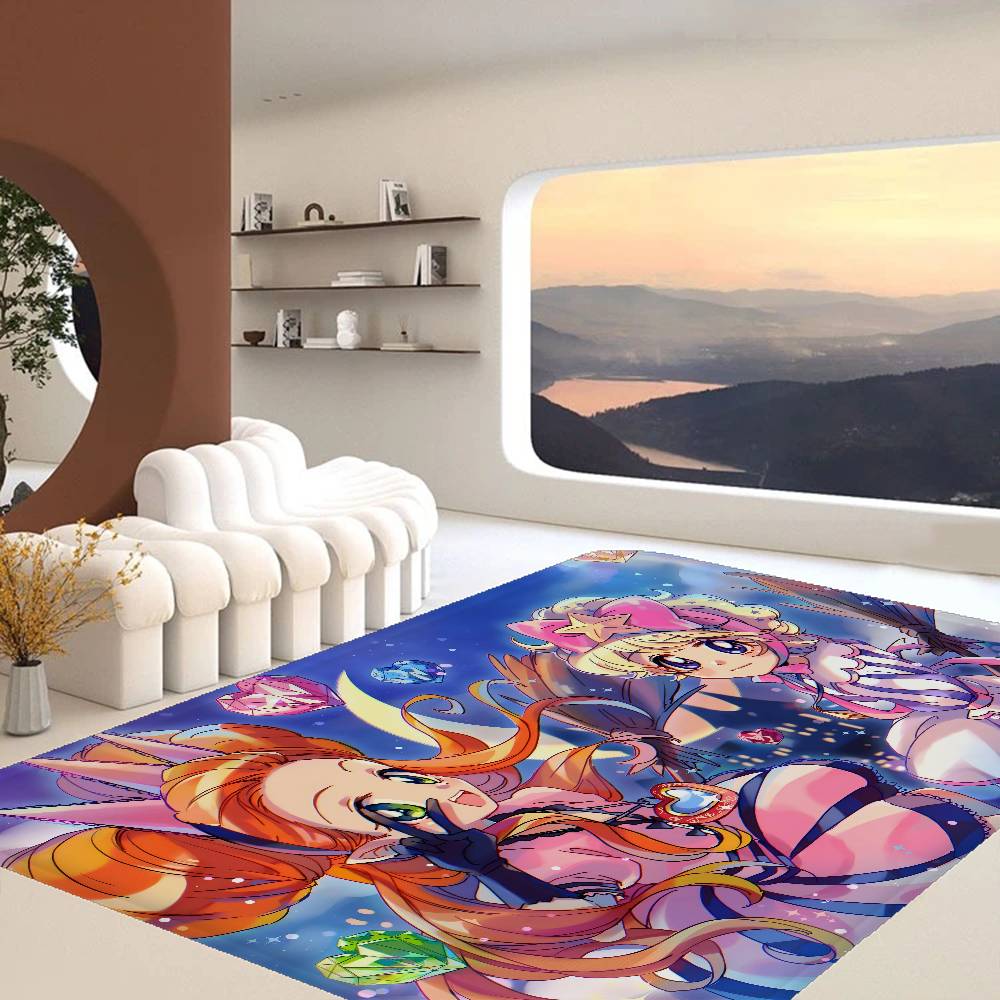 Anime Sugar Sugar Rune Floor Mat Rectangle Anti-slip Home Soft Badmat Front Door Indoor Outdoor Mat Welcome Doormat