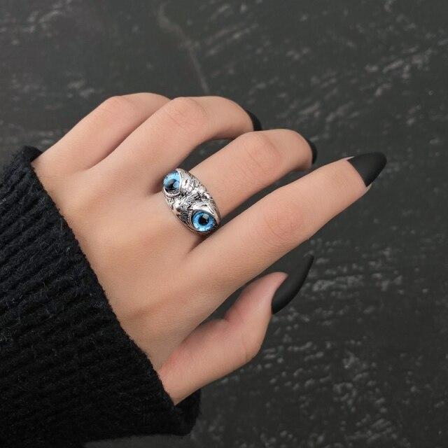 Retro For Women Punk Butterfly Heart Rings Set Retro Gothic Ancient Color Color Dice Angel Wings Charms Finger Rings JewelryVintage Rings