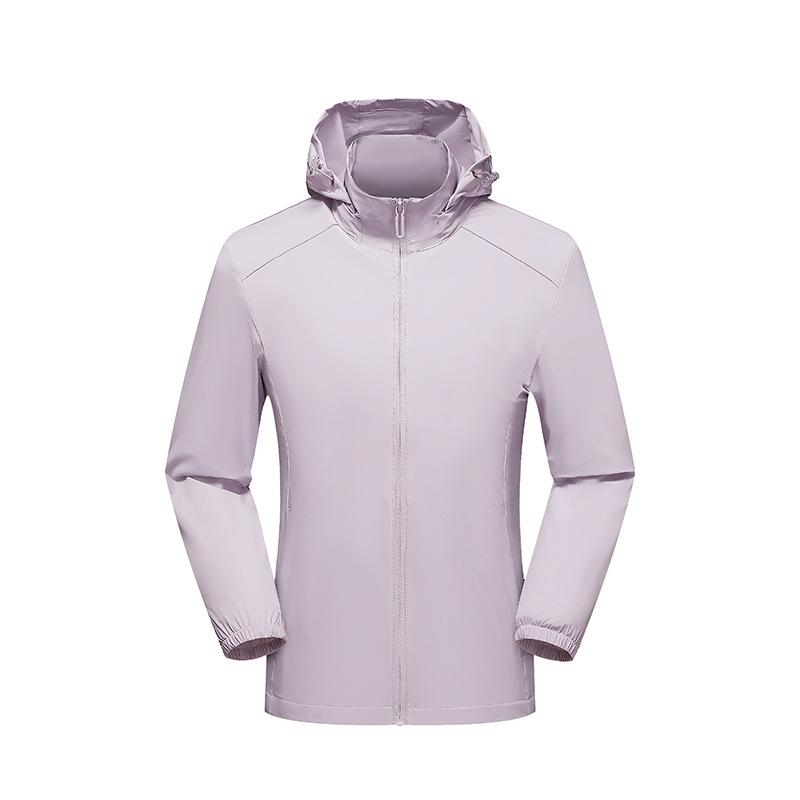 Unisex Ice Silk Sun Protection Hooded Jacket - Spring Summer Breathable Lightweight Loose Fit Plus Size Athletic Casual Outerwear