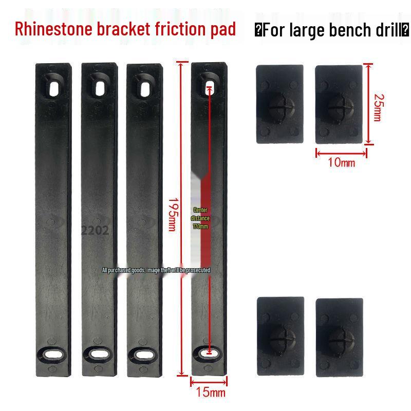 Diamond Drill Rig Bracket Accessories: Lifting Body, Plastic Rear Cover, Aluminum Cover Plate, Friction Pad, Sliding Box, Plastic Gasket, Roller.
