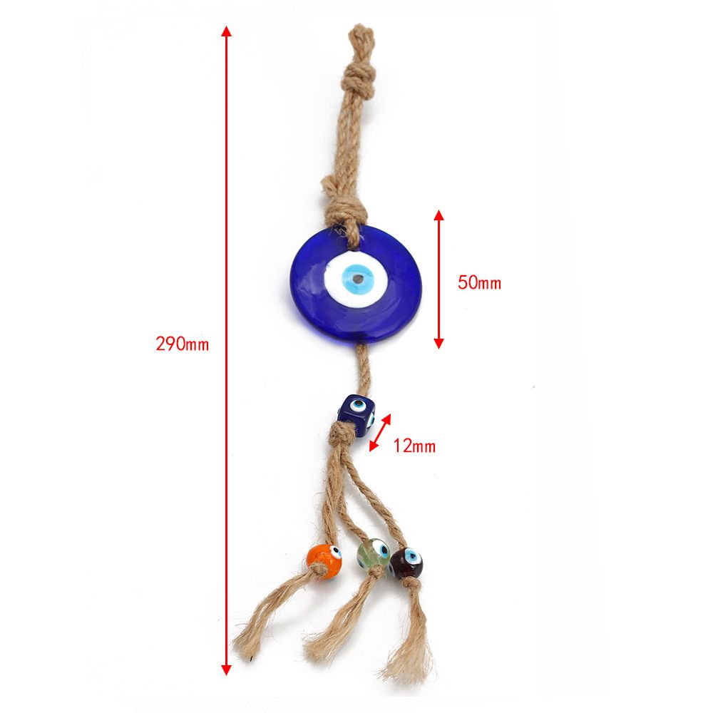 Eye Bead Handmade Crafts Evil Eye Pendant Wall Hanging Evil Eye Beads Keychain Evil Eye Keyring